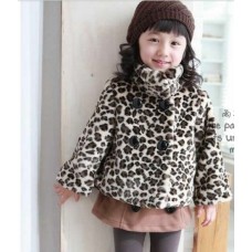 Girl's Leopard Winter Coat